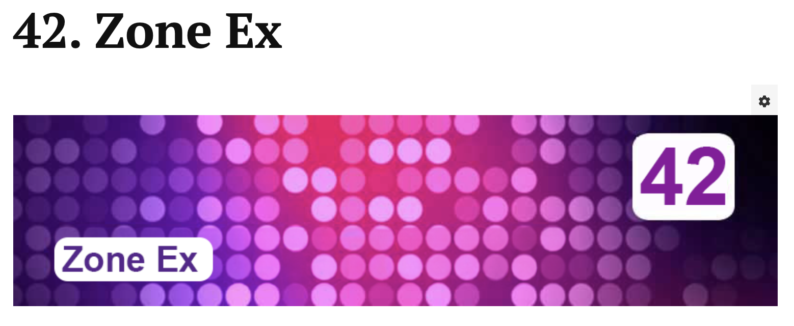 New Purple Guide chapter on Zone Ex authored by Íse